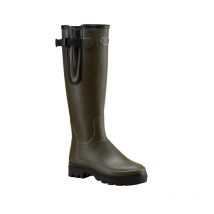 Women's Boots - Dark Khaki Le Chameau Vierzonord Doublées Néoprène - Kaki Foncé Ensemble-1175-7100-38