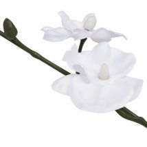  Artificial orchid plant with 30 cm white flowerpot
