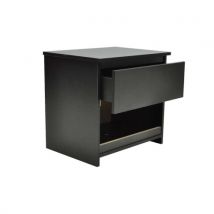 Couple modern bedside tables for two set with a tray blacks