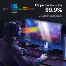 Universal Anti-Blue Light Screen Protector 12.5-32 Inches Ultra-violet Blocking Monitor Filter for Computer/Laptop Frame Suspending Type
