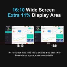 16'' Laptop Screen Extender 16:10 FHD Portable Triple Monitor for 12-18.5'' Laptop Folding Monitor Extender with Kickstand Carrying Bag