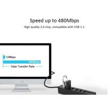 COMBO JDL-HSD8 USB Hub Combo Splitter High Speed Mini 2 In 1