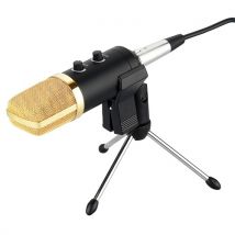 Professional Studio Microphone USB Condenser Sound Recording Microphone with Cardioid Studio Recording Mic for PC Laptop Black