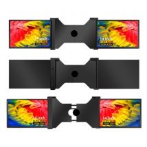 14 inch Portable Triple-screen Monitor Laptop Expansion Screen 1920*1200 Resolution Easy Installation for 15-17 inch Laptop