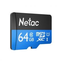 Netac P500 Class 10 64G Micro SDXC TF Flash Memory Card Data Storage High Speed Up to 80MB/s