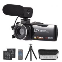 Andoer 2.7K Digital Video Camera Camcorder DV Recorder 48MP 16X Digital Zoom 3.0 Inch IPS Touch Panel