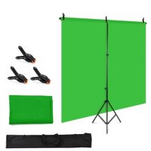 1.5 * 2m/ 5 * 7ft Green Backdrop Screen  Chromakey Background Photography Kit