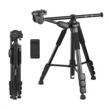 Andoer 157cm/61.8inch Portable Tripod Horizontal Camera Tripod Stand