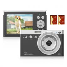 Andoer Compact 4K Digital Camera Video Camcorder 50MP 2.88Inch IPS Screen