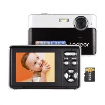 Andoer 4K Compact Digital Camera Video Camcorder 48MP 2.4 Inch IPS Screen with 32GB Memory Card