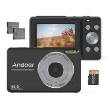 Andoer 1080P Digital Camera Video Camcorder 44MP Auto Focus 2.5 IPS Screen 16X Digital Zoom