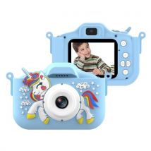 1080P Cute Digital Camera Kids Camera 48MP HD Children Camera Kids Selfie Camera for Boys And Girls with 2.0-inch IPS Screen OTG Function Dual Lenses 32GB Memory Card Birthday Gift Festival Gift Great Gift for Kids Aged 3-12 Year Old