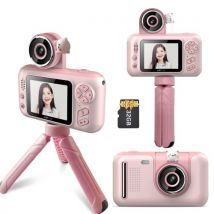1080P Kids Digital Camera Mini Video Camera 40MP 2.4 Inch IPS Screen 180° Rotatable Lens