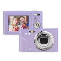 Andoer Portable Digital Camera 48MP 1080P 2.4 Inch IPS Screen 16X Zoom