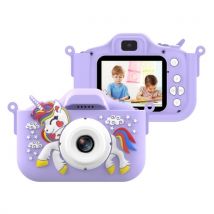 1080P Cute Digital Camera Kids Camera 48MP HD Children Camera Kids Selfie Camera for Boys And Girls with 2.0-inch IPS Screen OTG Function Dual Lenses 32GB Memory Card Birthday Gift Festival Gift Great Gift for Kids Aged 3-12 Year Old
