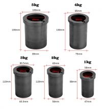 High-purity Melting Graphite Crucible for High-temperature Gold and Silver Metal Smelting Tools
