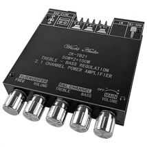 2.1 Channel BT Audio Amplifier Module AUX BT5.0 Audio Input Subwoofer   Left and Right Channel Output Sound Power Amplifier Board