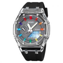 SKMEI 2100 Digital Watch: Advanced Timekeeping with 50M Water Resistance & World Time