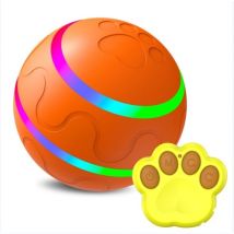 Dog Ball Toy Interactive Puppy Cat Pet Rolling Toy Remote Control Self Rotating Bouncing Ball LED Light Rechargeable Battery for Medium/Large Dog Birthday Gift