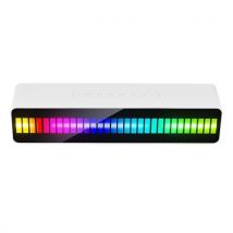 M8 LED Beads Rhythm Light BT Speaker with Dual Horns Colorful Sound-sensitive Music Atmosphere Light Sound Box