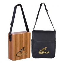 GECKO C-68Z Portable Traveling Cajon Box Drum Hand Drum Zebra Wood Persussion Instrument with Strap Carrying Bag