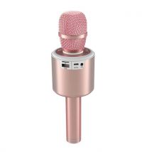 Professional N6 Wireless BT Karaoke Microphone with Dancing LED Lights 2-in-1 Portable Handheld Karaoke Mic Speaker