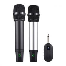 MG-23 Professional UHF Wireless Microphone System with 2 Handheld Cordless Microphone & Receiver