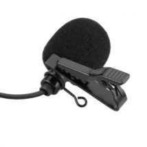 Mini Portable Clip-on Lapel Hands-free 3.5mm External Screw Lock Jack Microphone Mic for Computer PC Laptop
