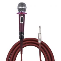 Muslady Dynamic Handheld Cardioid Condenser Microphone Wired Mic 4.5m/15ft Cable 6.35mm Plug for Music Singing Karaoke Stage Live Performance