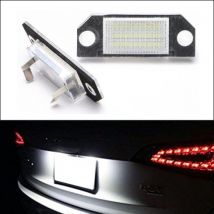 2 Pcs LED License Plate Lamp 12V White Light Fit for Ford Focus C-MAX MK2