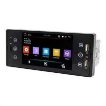 5 Inch Single Din Car Stereo BT MP5 Player FM Radio Receiver Support USB/AUX/TF Connection Steering Wheel Control with Capacitive Touchscreen
