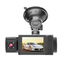 3 Cameras Dash Cam 2in Clear Car Rearview Mirror