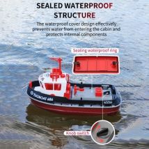 Remote Control Boat, 1:72 Remote Control Boat for Pool & Lake, 2.4GHz Remote Control Tugboat for Adults & Kids