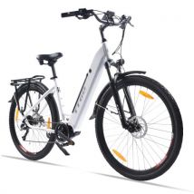 TTGO LK-ZZ-28ST City Electric Bike 700C*45C Tires Women's E Bikes 250W Motor 36V 20AH Battery 25km/h Max Speed 180km Range Hydraulic Disc Brake Shimano 9 Speed