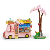 Kids Building Blocks Bricks Girls Toys Puzzle Gift Snack Truck Model Christmas Gift Parent-Child Toy