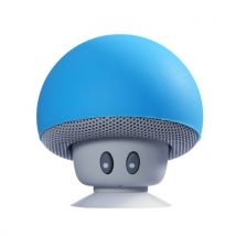 Mini BT Mushroom Speaker Wirelessly Portable Subwoofer with Mic & Suction Cup for Pads/Smartphones
