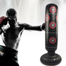 Inflatable Punching Bag Free Standing Boxing Post Boxing Column Adult Kids Fitness Training