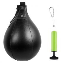 Boxing Speed Ball PU Leather MMA Muay Thai Training Striking Bag Kit Boxing Punch Ball  with Inflator Pump