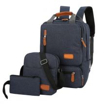 3Pcs/Set Laptop Backpack Shoulder Bag Travel Business Causal Backpack