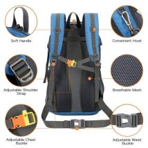50L Waterproof Breathable Mountaineering Backpack Riding Bag Travel Backpack