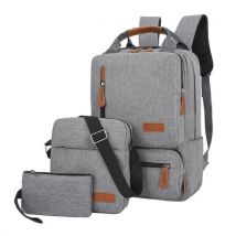 3Pcs/Set Laptop Backpack Shoulder Bag Travel Business Causal Backpack