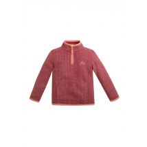 Weird Fish Archie Unisex Kids Eco 1/4 Zip Grid Fleece Rich Red Size 9-10