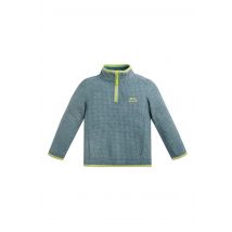 Weird Fish Archie Unisex Kids Eco 1/4 Zip Grid Fleece Uniform Blue Size 7-8