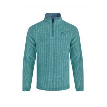 Weird Fish Newark 1/4 Zip Grid Fleece Leaf Green Size XL