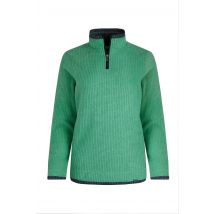 Weird Fish Beye 1/4 Zip Grid Fleece Grass Green Size 12