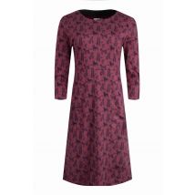 Weird Fish Moondust Jersey Dress Crushed Berry Size 12