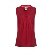 Weird Fish Arenas Organic Outfitter Cotton Vest Chilli Red Size 10