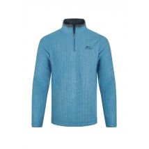 Weird Fish Newark 1/4 Zip Grid Fleece Sky Blue Size L