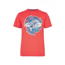 Weird Fish Vortex Eco Graphic T-Shirt Radical Red Size L