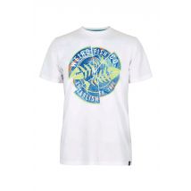 Weird Fish Vortex Eco Graphic T-Shirt White Size 2XL